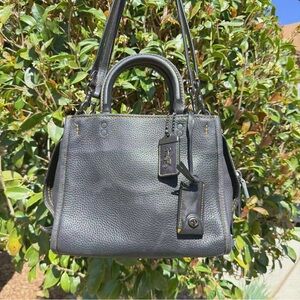 Coach 1941 Black Leather Rogue Bag 25 54536